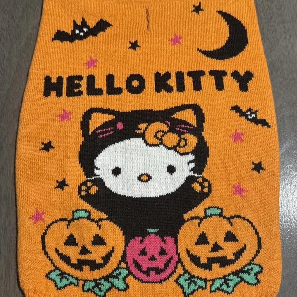 Hello Kitty Orange Pet Sweater